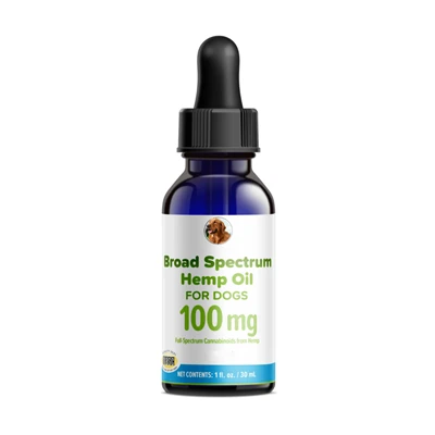 100 mg de caiguda d’oli de cànem d’espectre ampli per a gossos