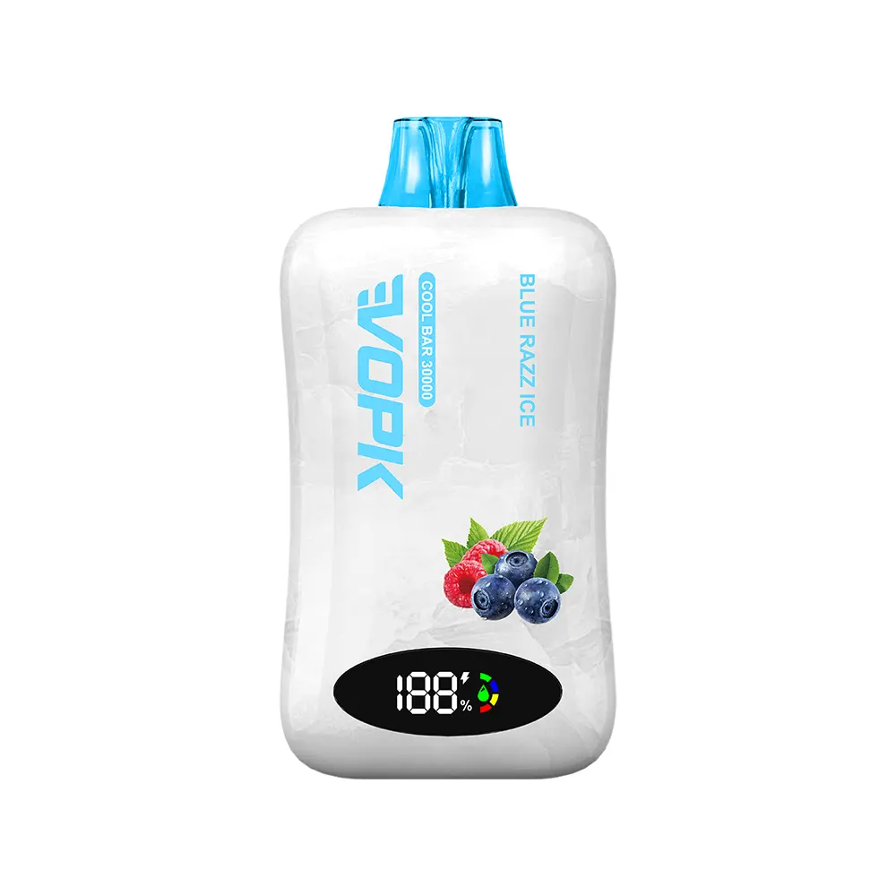 Vape d'un sol ús EVOPK Cool Bar 30000|30K Puffs|Bobina de malla doble i pantalla intel·ligent
